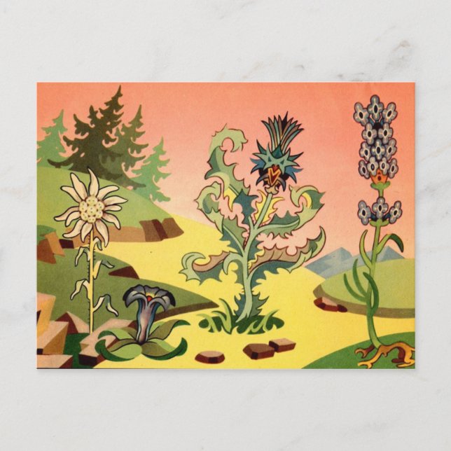 Tarjeta postal clásica de Ilustracion (Anverso)