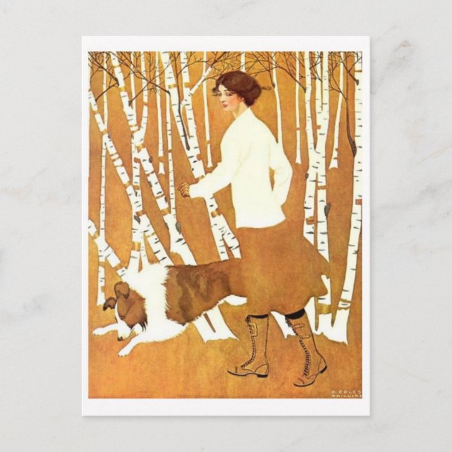 Tarjeta postal clásica de Ilustracion (Anverso)