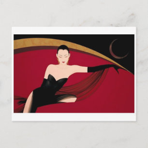 Tarjeta postal clásica de Ilustracion