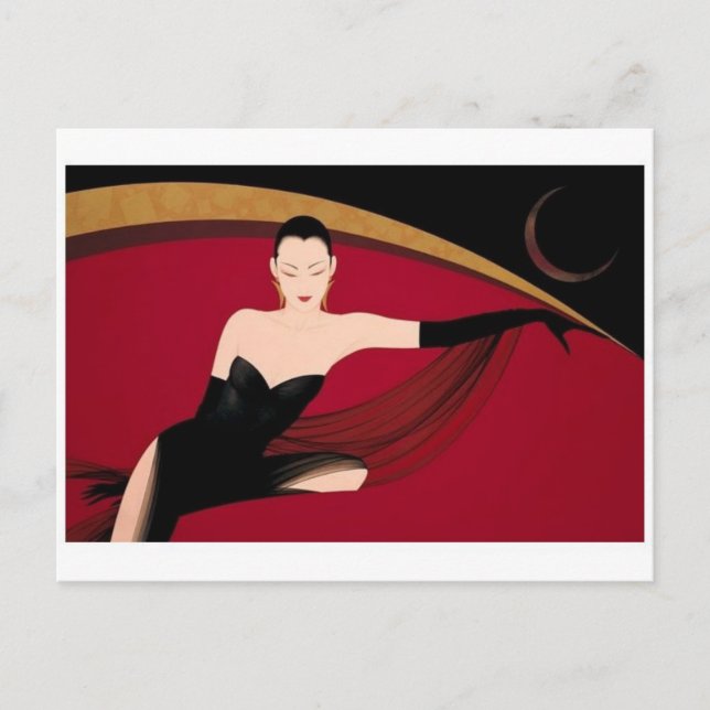 Tarjeta postal clásica de Ilustracion (Anverso)