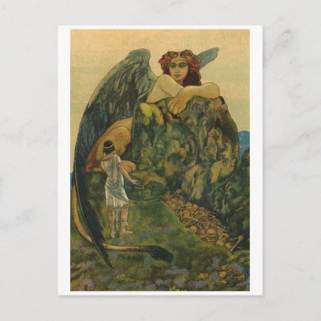 Tarjeta postal clásica de Ilustracion (Anverso)