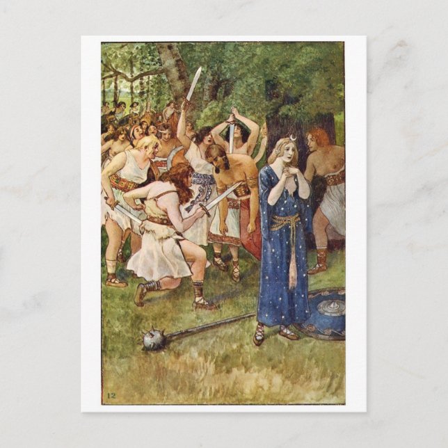 Tarjeta postal clásica de Ilustracion (Anverso)