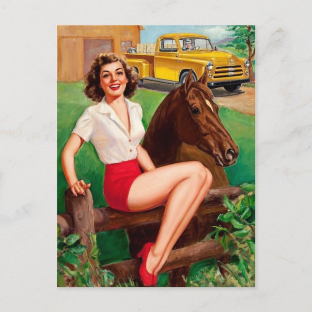 Tarjeta postal clásica de Ilustracion (Anverso)