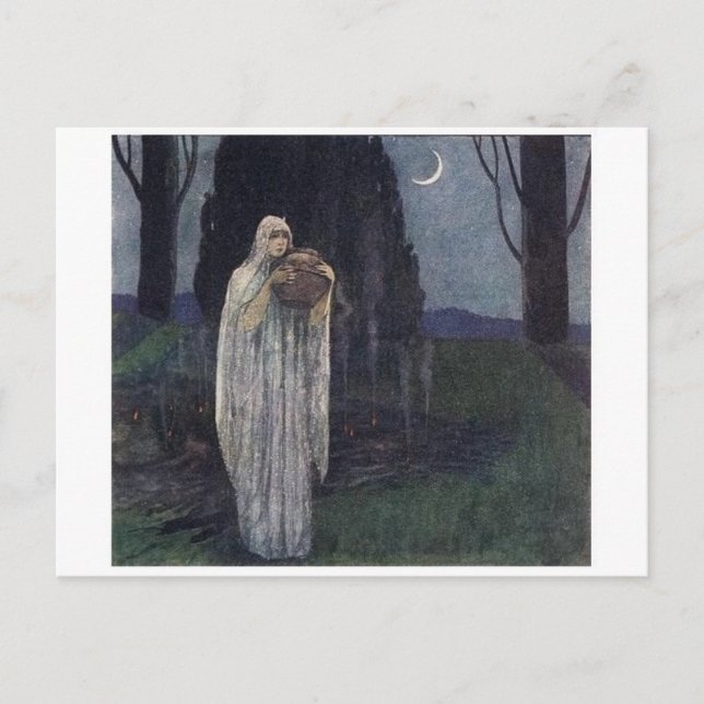 Tarjeta postal clásica de Ilustracion (Anverso)