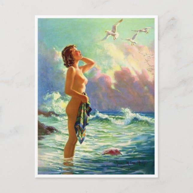 Tarjeta postal clásica de Ilustracion (Anverso)