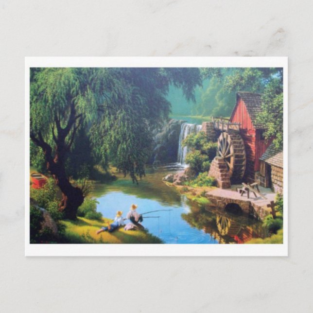 Tarjeta postal clásica de pintura (Anverso)