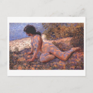 Tarjeta postal clásica de pintura