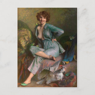 Tarjeta postal clásica de pintura