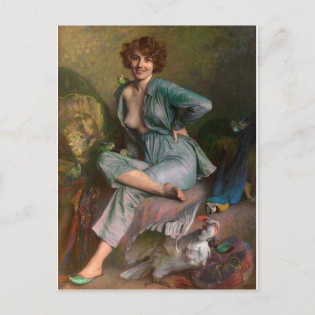 Tarjeta postal clásica de pintura (Anverso)