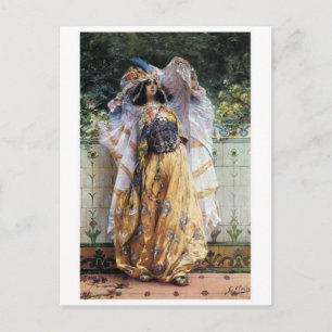 Tarjeta postal clásica de pintura