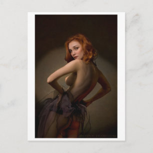 Tarjeta postal clásica de pintura