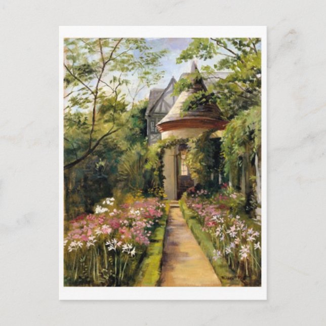 Tarjeta postal clásica de pintura (Anverso)