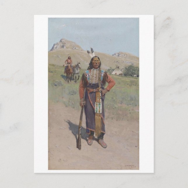 Tarjeta postal clásica de pintura (Anverso)