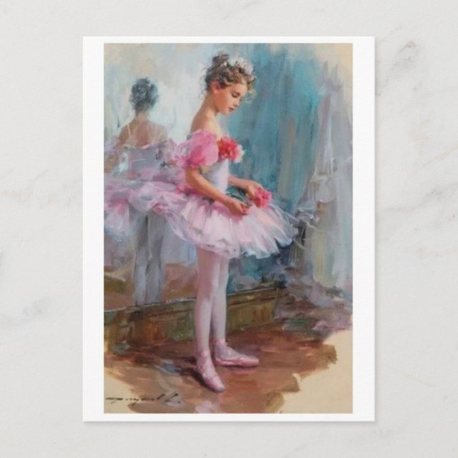 Tarjeta postal clásica de pintura (Anverso)