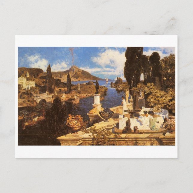 Tarjeta postal clásica de pintura (Anverso)