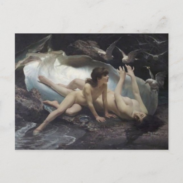 Tarjeta postal clásica de pintura (Anverso)