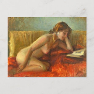 Tarjeta postal clásica de pintura