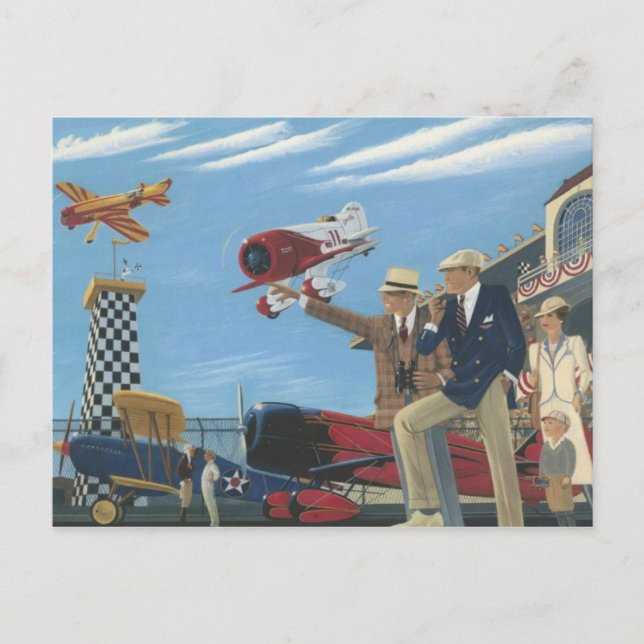 Tarjeta postal clásica de pintura (Anverso)