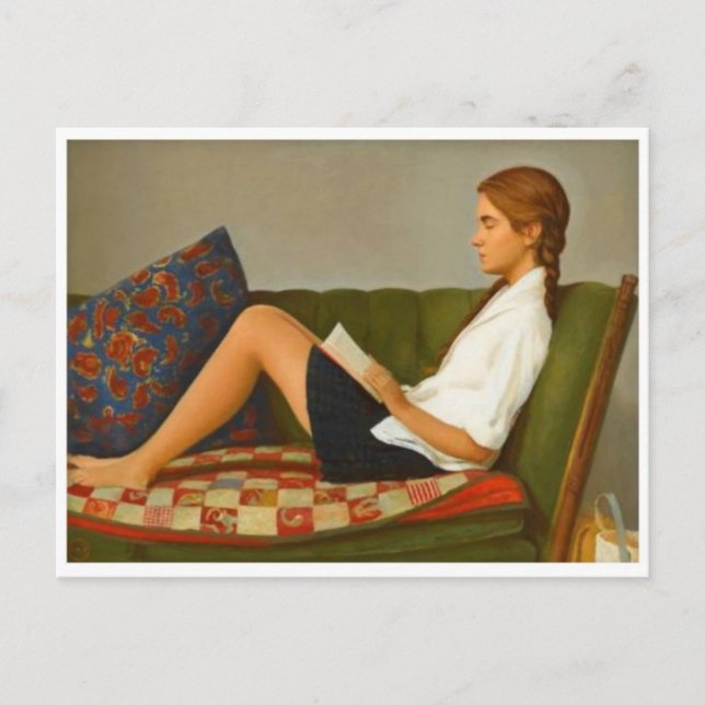 Tarjeta postal clásica de pintura (Anverso)