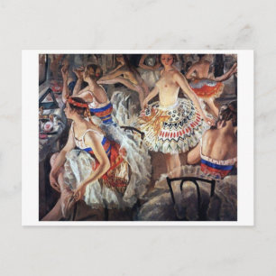 Tarjeta postal clásica de pintura