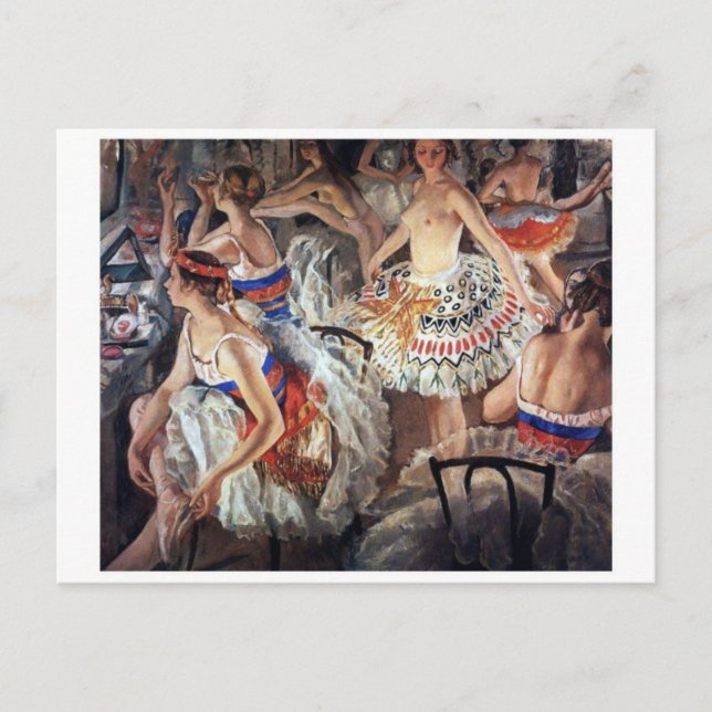 Tarjeta postal clásica de pintura (Anverso)