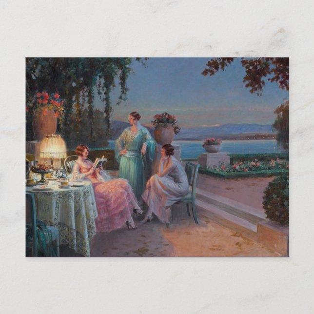 Tarjeta postal clásica de pintura (Anverso)