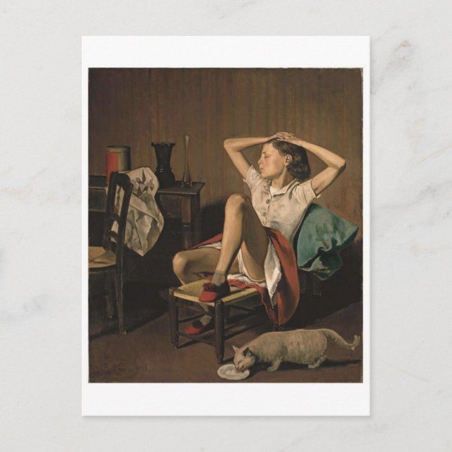 Tarjeta postal clásica de pintura (Anverso)