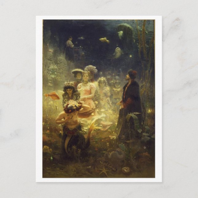 Tarjeta postal clásica de pintura (Anverso)