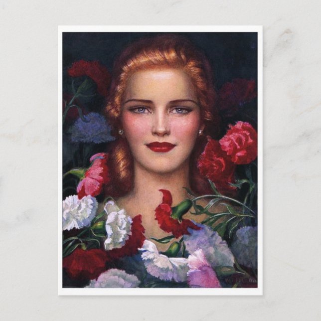 Tarjeta postal clásica de pintura (Anverso)