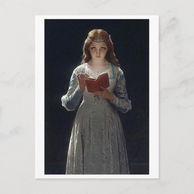 Tarjeta postal clásica de pintura (Anverso)