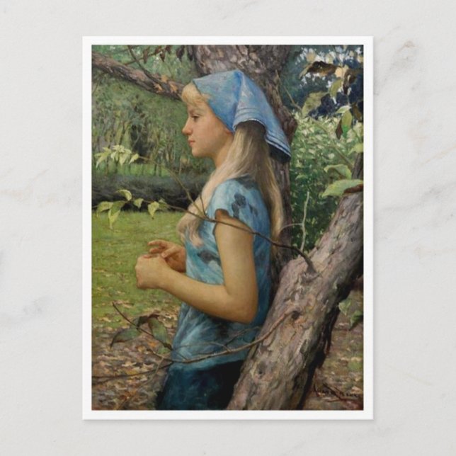 Tarjeta postal clásica de pintura (Anverso)