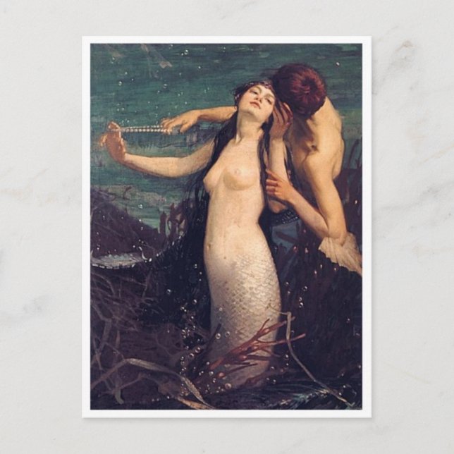 Tarjeta postal clásica de pintura (Anverso)