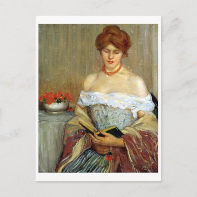 Tarjeta postal clásica de pintura (Anverso)