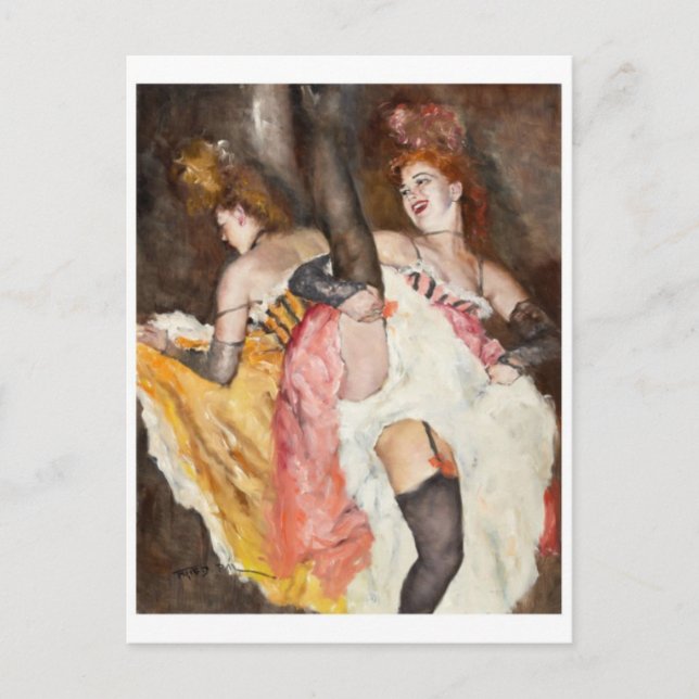 Tarjeta postal clásica de pintura (Anverso)