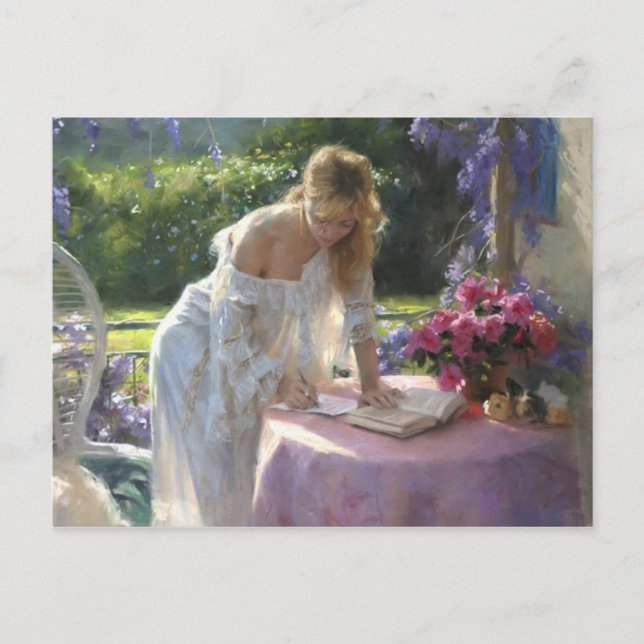 Tarjeta postal clásica de pintura (Anverso)