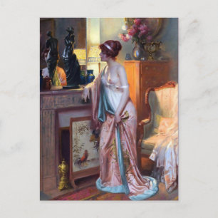 Tarjeta postal clásica de pintura