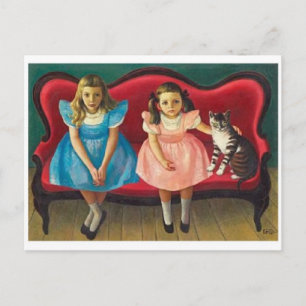 Tarjeta postal clásica de pintura