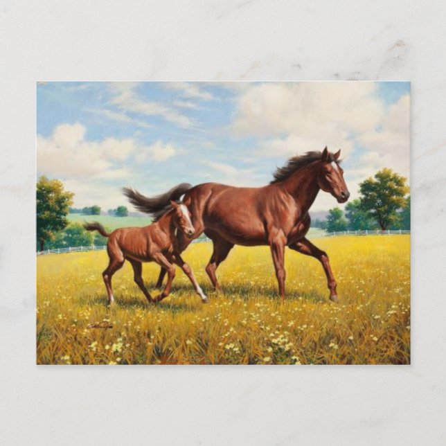 Tarjeta postal clásica de pintura (Anverso)