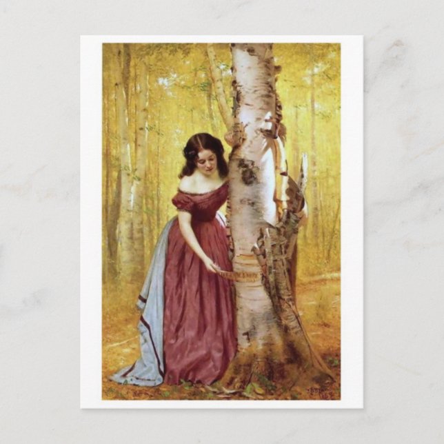 Tarjeta postal clásica de pintura (Anverso)