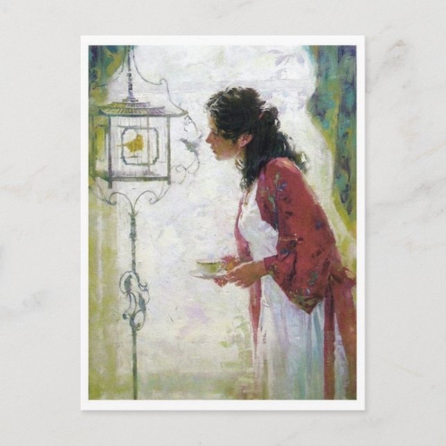 Tarjeta postal clásica de pintura (Anverso)