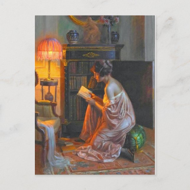 Tarjeta postal clásica de pintura (Anverso)