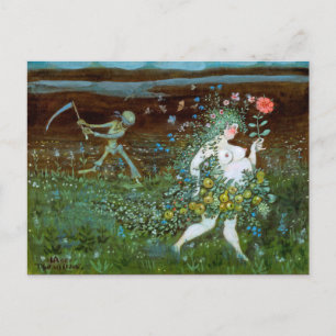 Tarjeta postal clásica de pintura