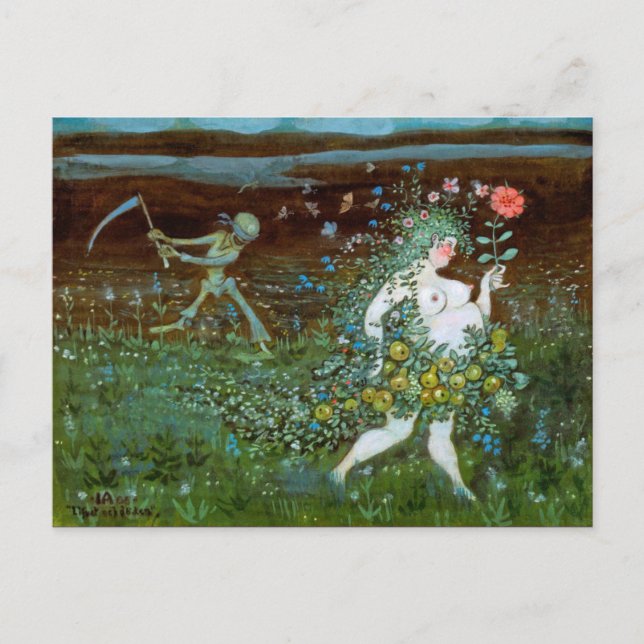 Tarjeta postal clásica de pintura (Anverso)