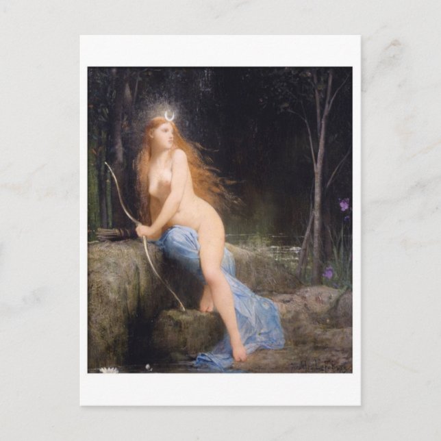 Tarjeta postal clásica de pintura (Anverso)