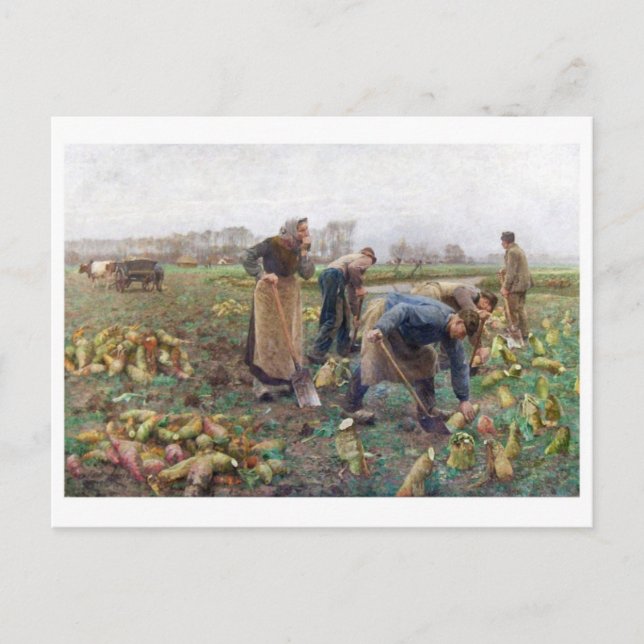 Tarjeta postal clásica de pintura (Anverso)