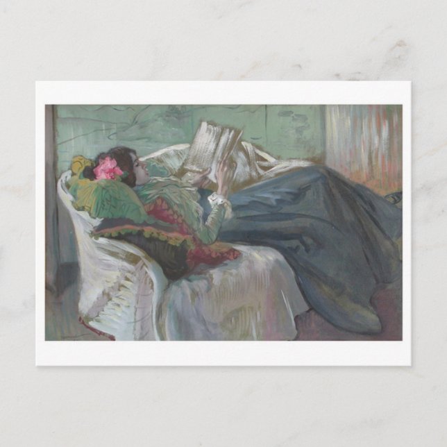 Tarjeta postal clásica de pintura (Anverso)