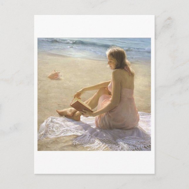 Tarjeta postal clásica de pintura (Anverso)