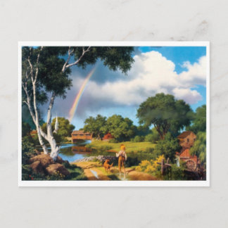 Tarjeta postal clásica de pintura