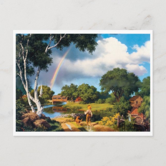 Tarjeta postal clásica de pintura (Anverso)