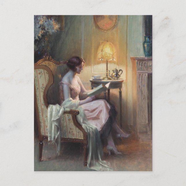 Tarjeta postal clásica de pintura (Anverso)